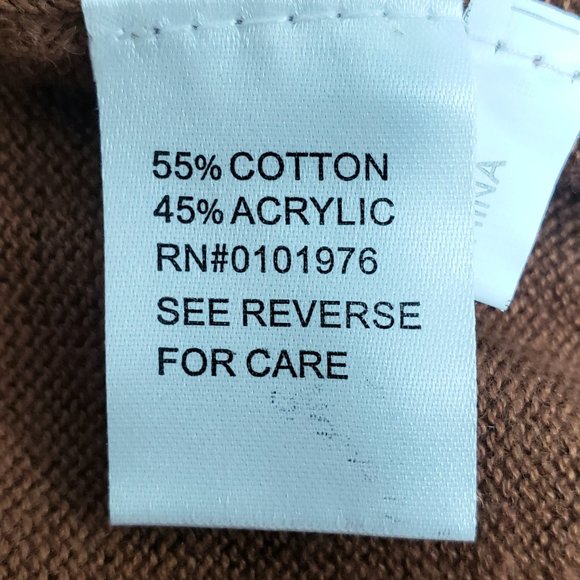 MENS GIORGIO INSERTI BROWN/RUST TURTLENECK SWEATER SIZE LARGE - Picture 7 of 7